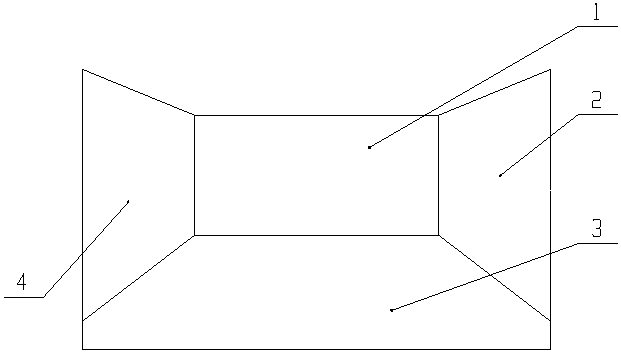 Method for realizing naked eye 3D viewing effect by multi-screen splicing special-shaped screen theater