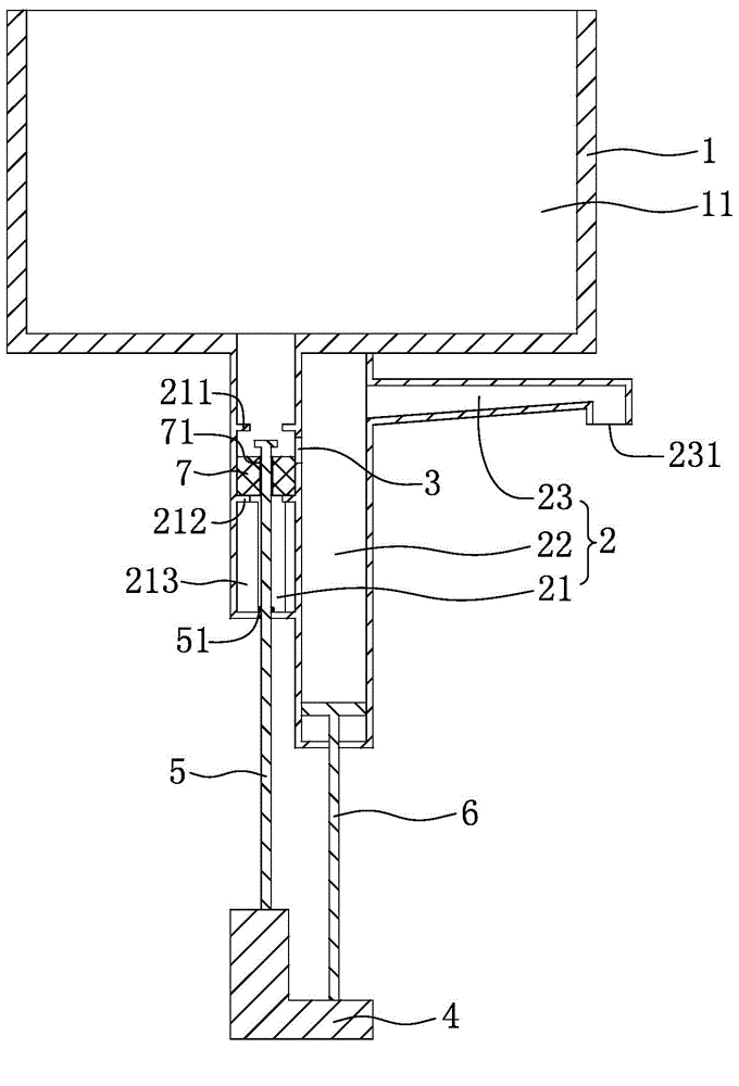 Sauce conveying device