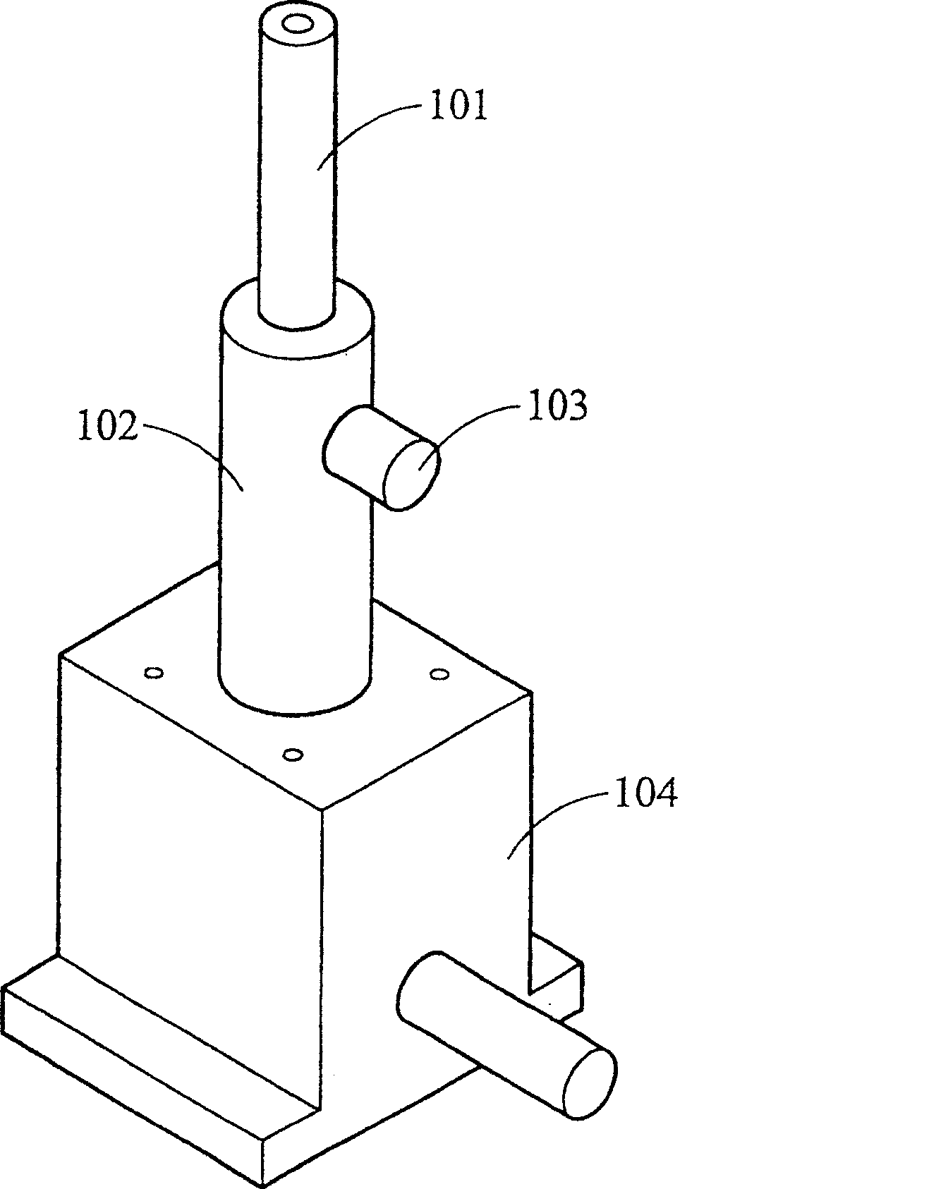 Optical height adjusting device