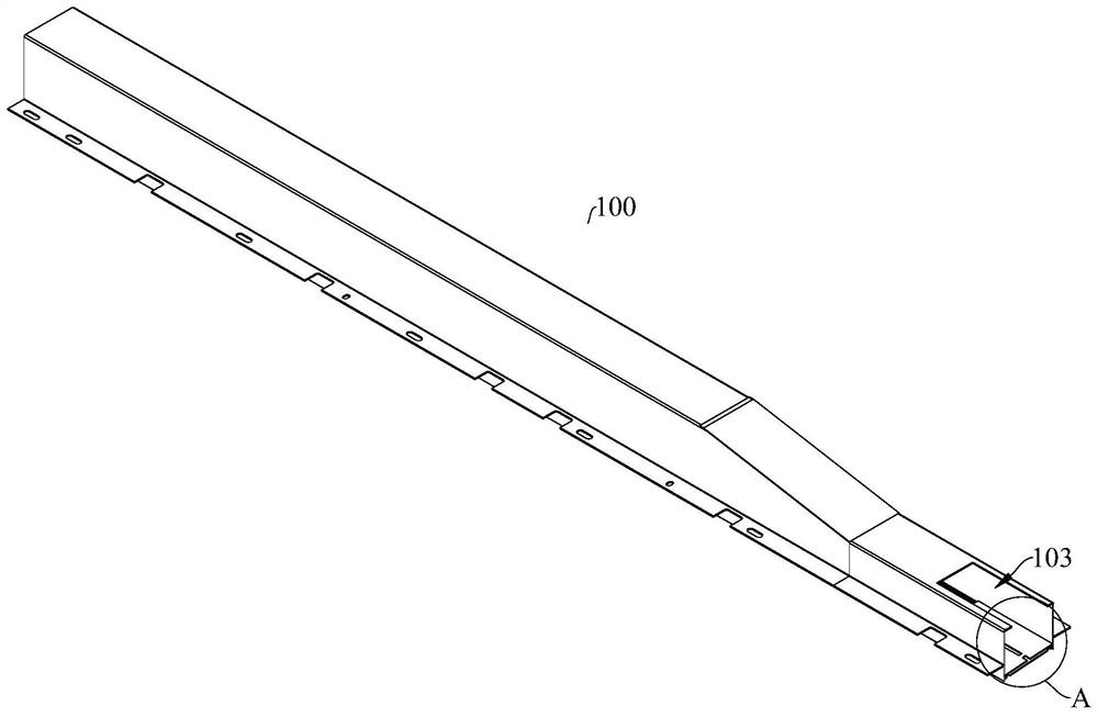 Air conditioning ducts for rail vehicles and rail vehicles