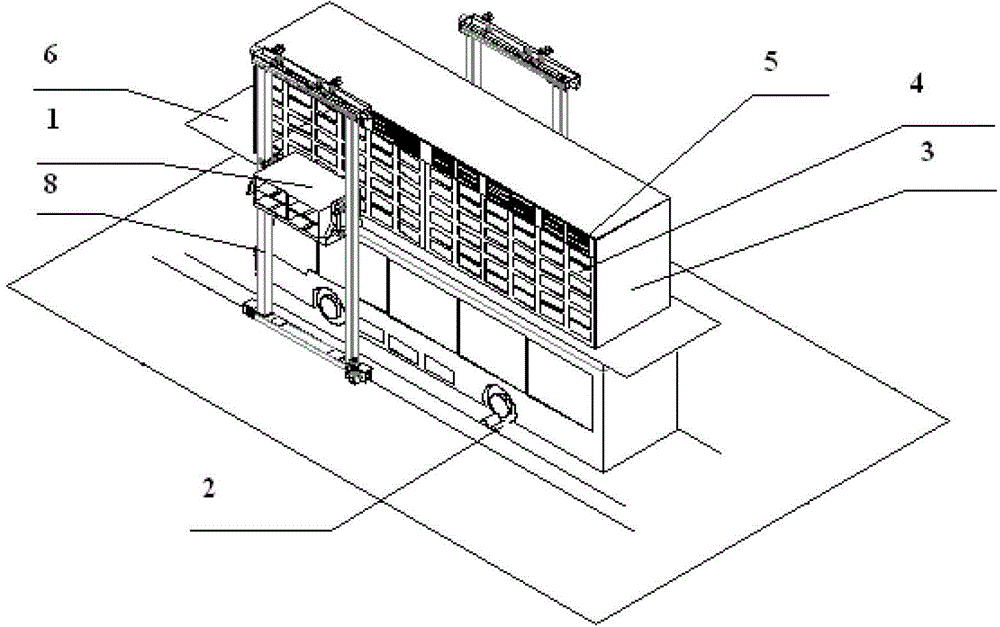 Replacing system of battery box of electric car