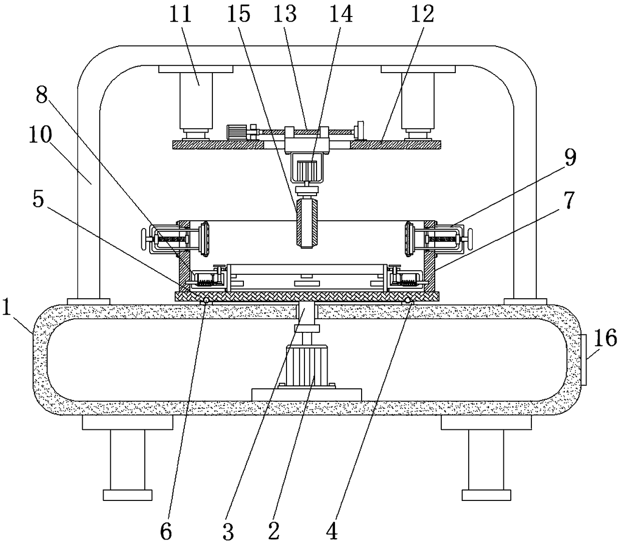 Pretreatment device for roughing the inner side of motor housing