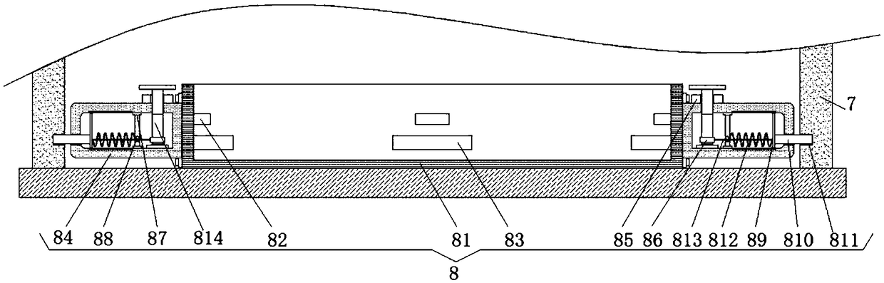 Pretreatment device for roughing the inner side of motor housing