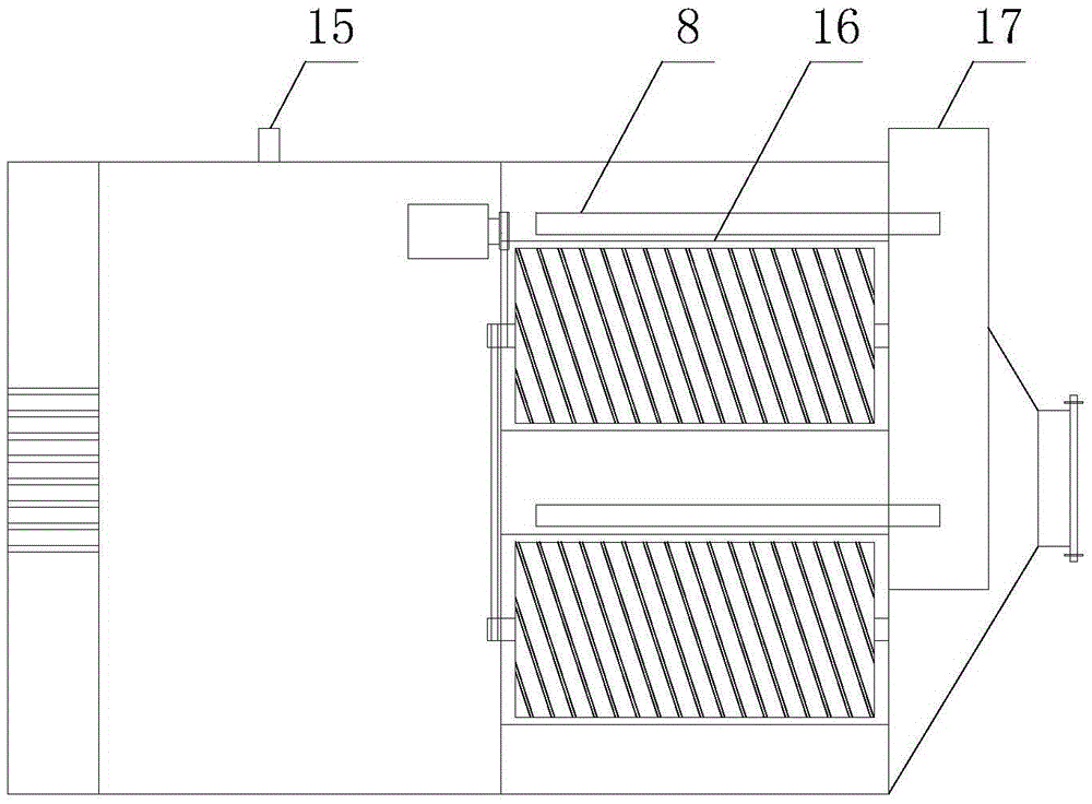 Magnetic separation method and device for treating oil-containing graphite wastewater