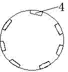 Device for changing water channel to remove iron and manganese ions in water in forced mode