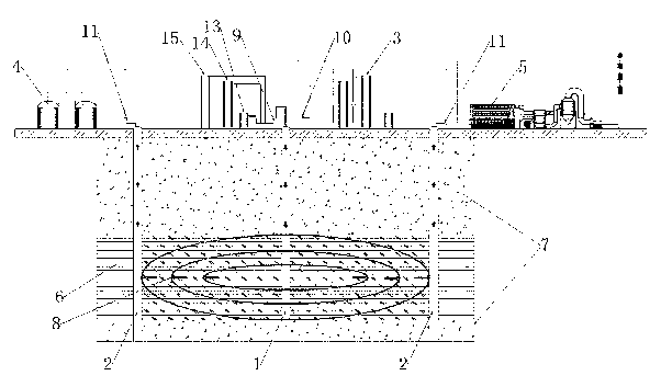 Method and process for extracting shale oil and gas by in-situ shaft fracturing chemical distillation of oil shale