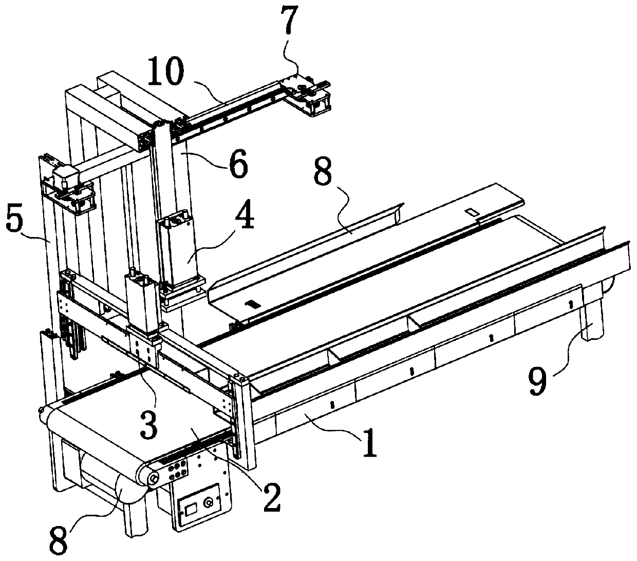 Extrusion device for sealing packaging paper bag of packaging machine