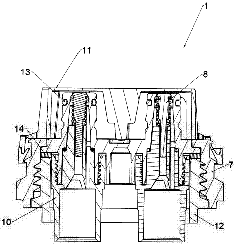 Delivering tap for carbonated beverages equipped with forgery-preventing system and warranty seal with integrated degassing key, and vessel for carbonated beverage equipped with such tap