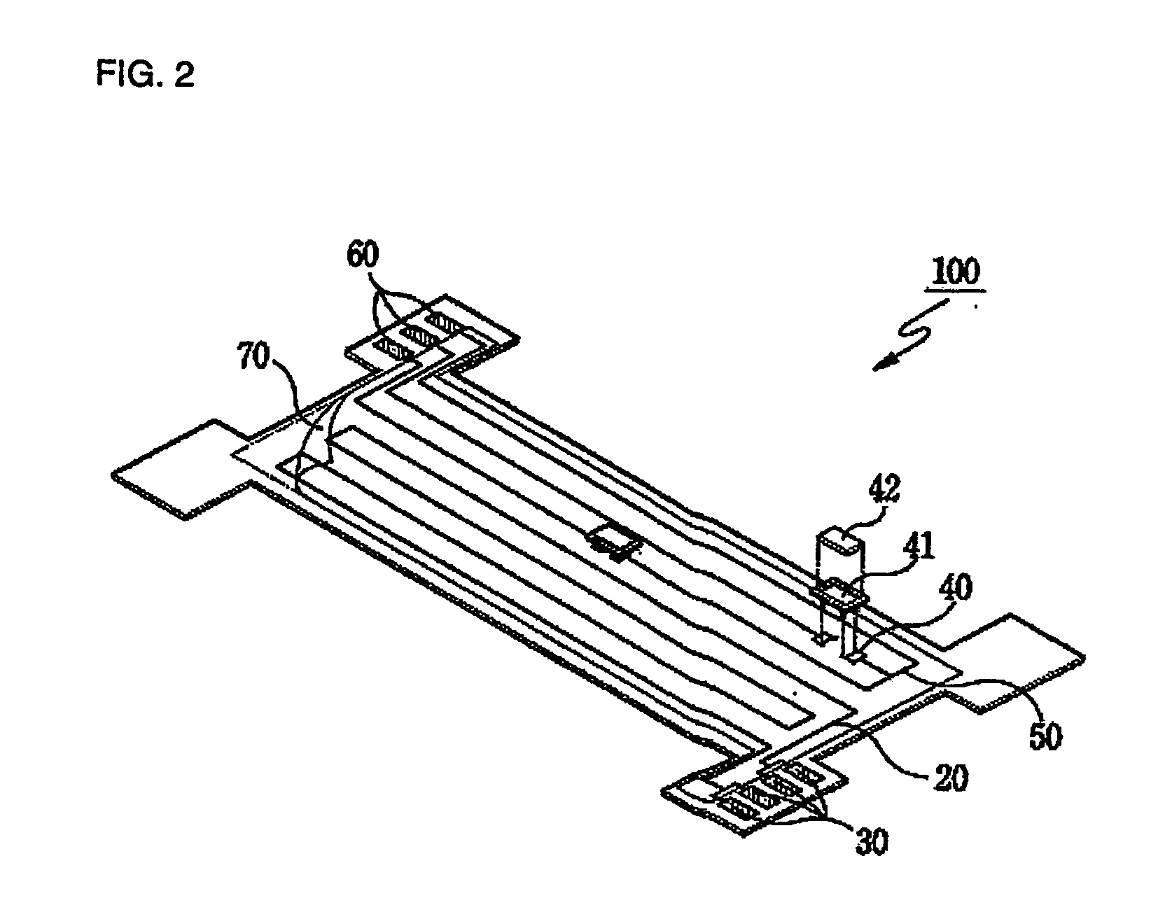 Warming apparatus with heater produced by pcb