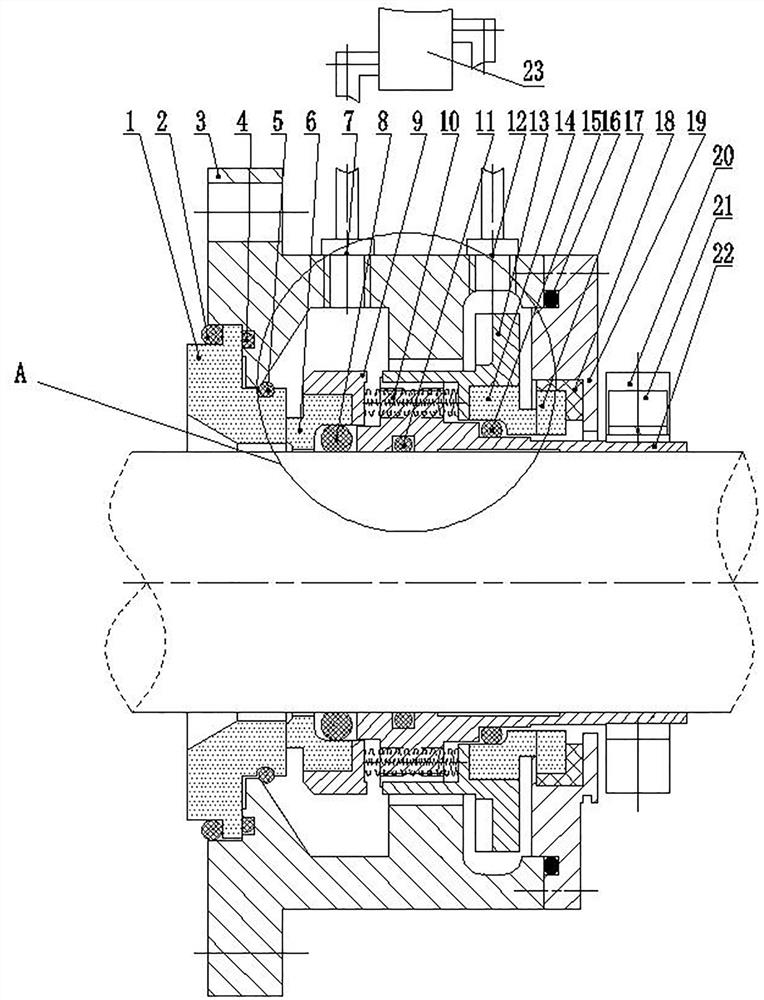 Integrated packaging type self-cooling circulating mechanical seal