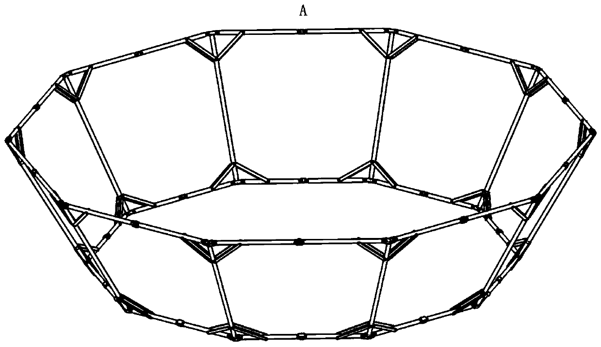 Conical single-layer annular truss deployable antenna mechanism driven by torsional spring