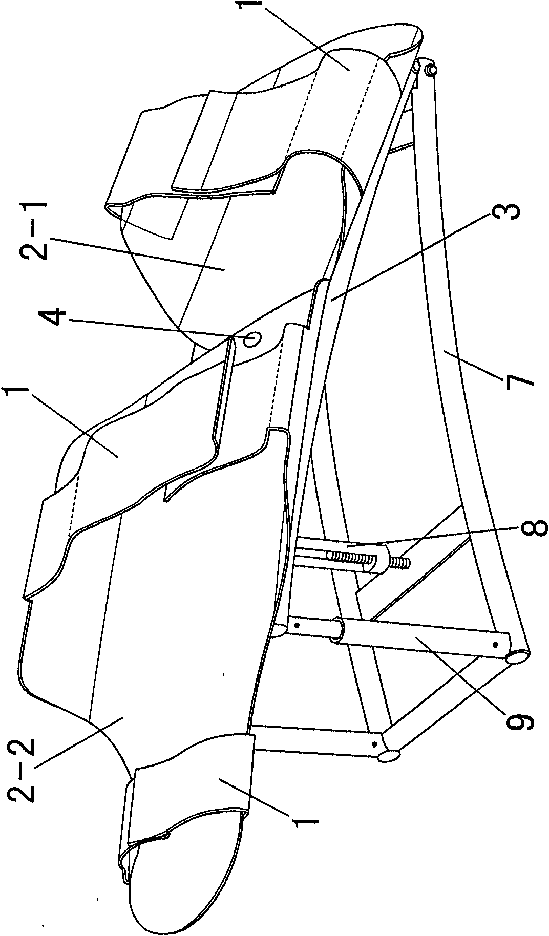 Upper limb abdomen pedicled skin flap fixator