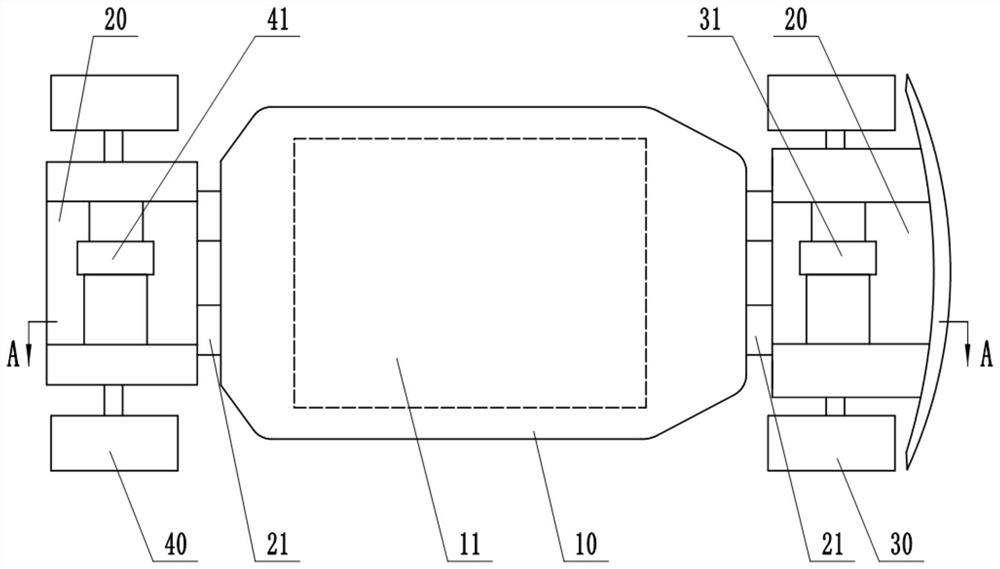 High-safety new energy vehicle chassis structure