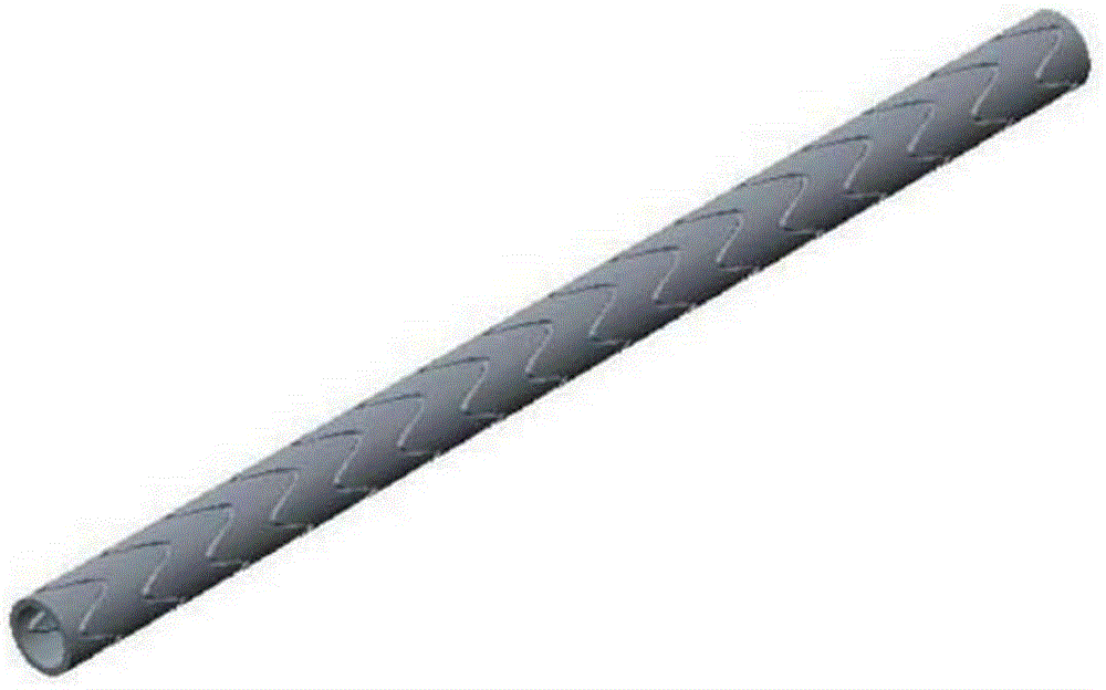Multi-longitudinal-vortex sine/cosine-line enhanced heat transferring tube