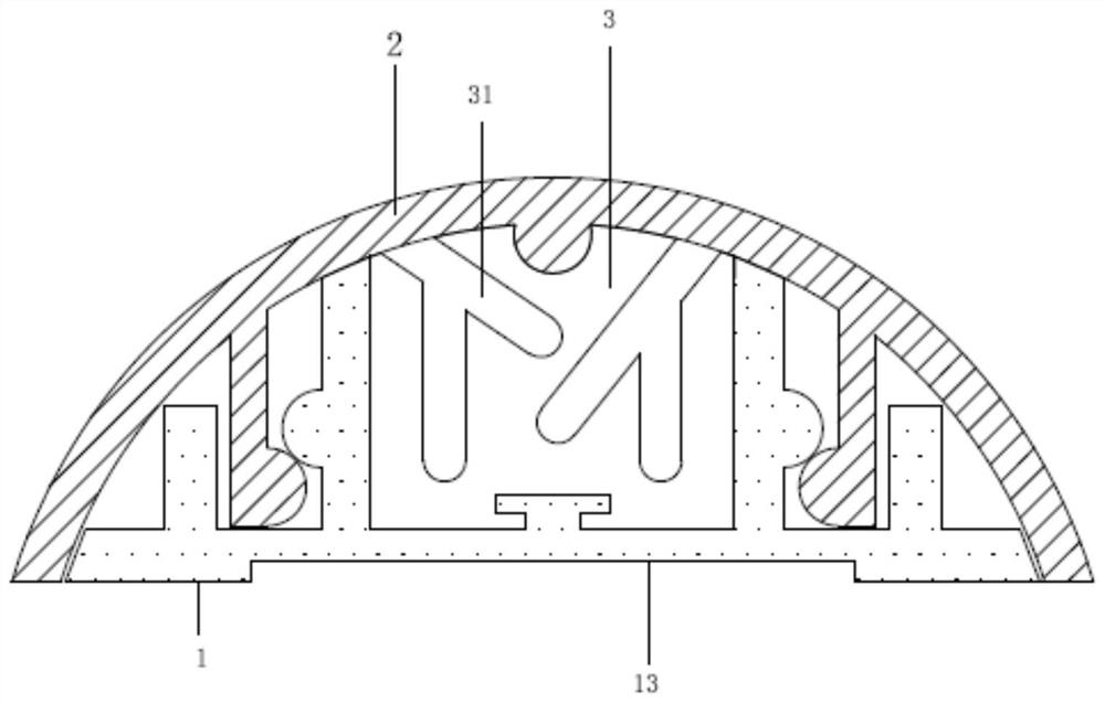 Ground assembly type wiring duct mounting structure