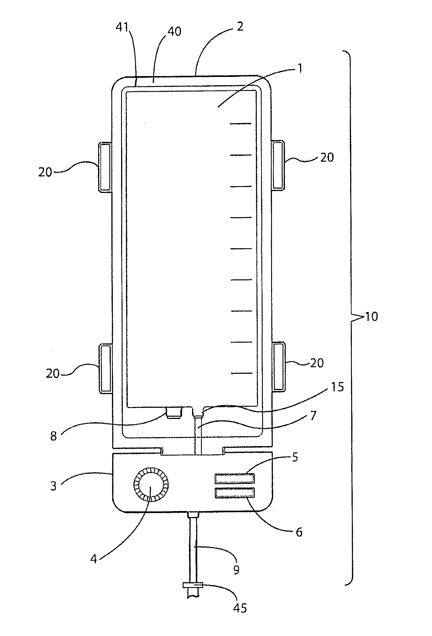 Rugged IV infusion device