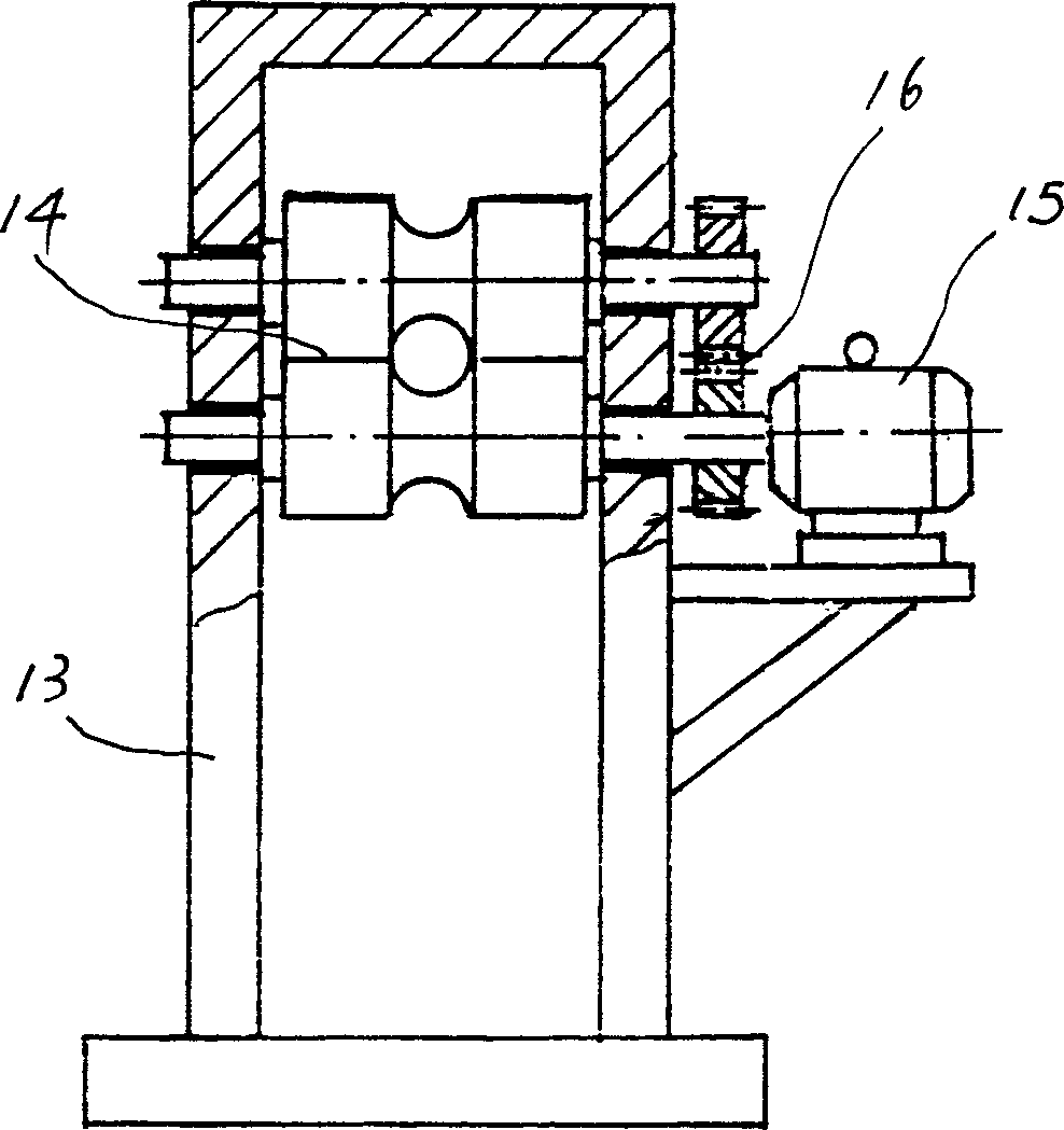 Composite working technology of steel wire heat treatment and straigthening and device thereof