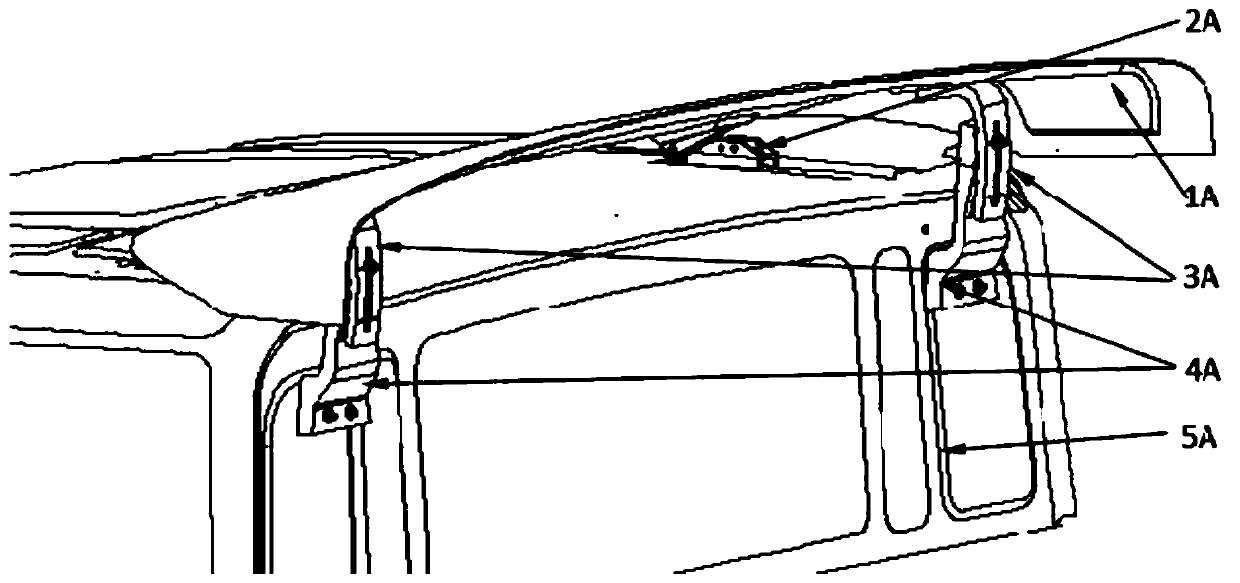 Cab roof deflector device