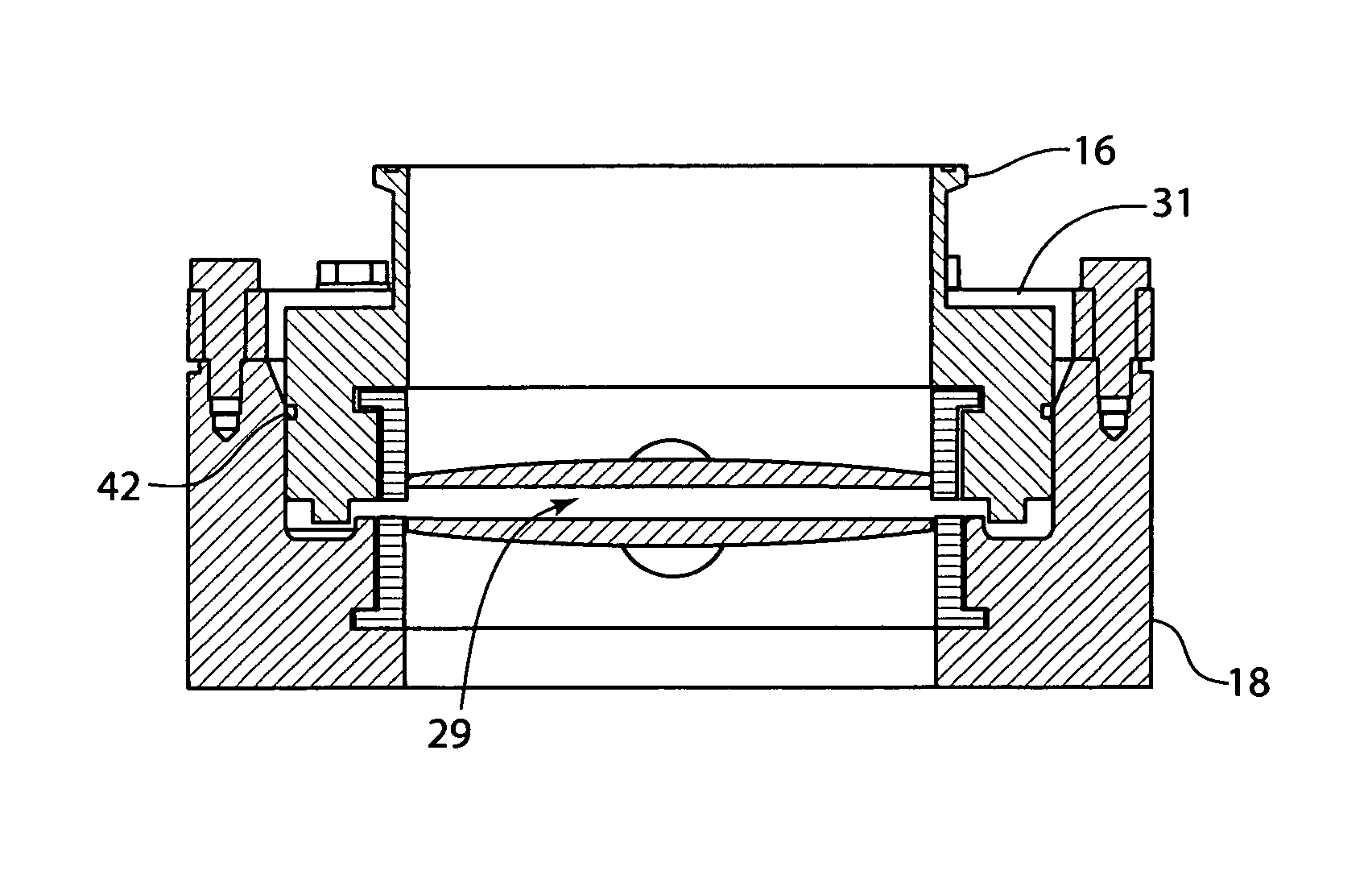 Coupling assembly with sterilizing chamber