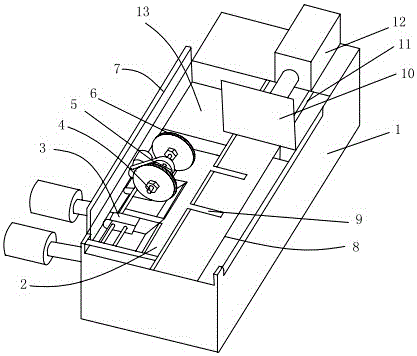 Automatic advancing type bamboo chopstick shear gauge