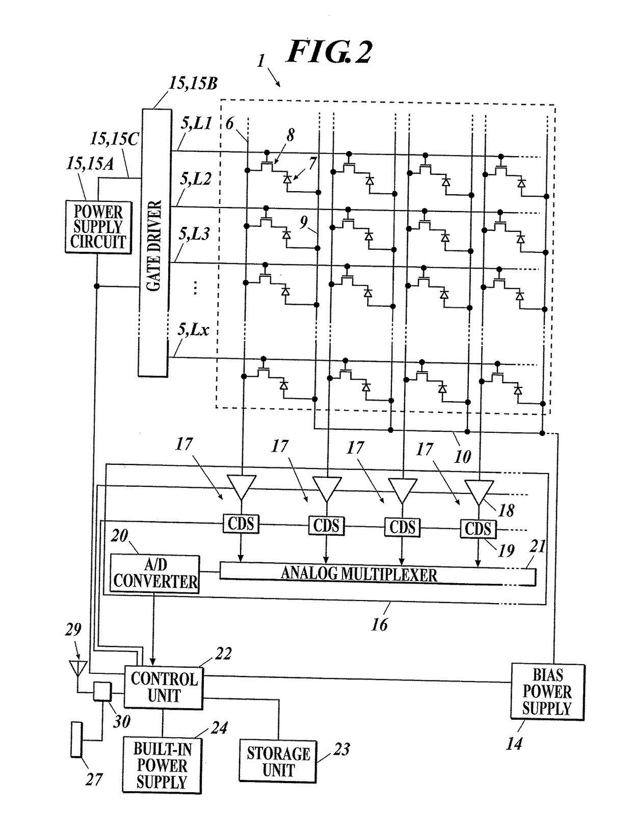 Radiographic image capturing system