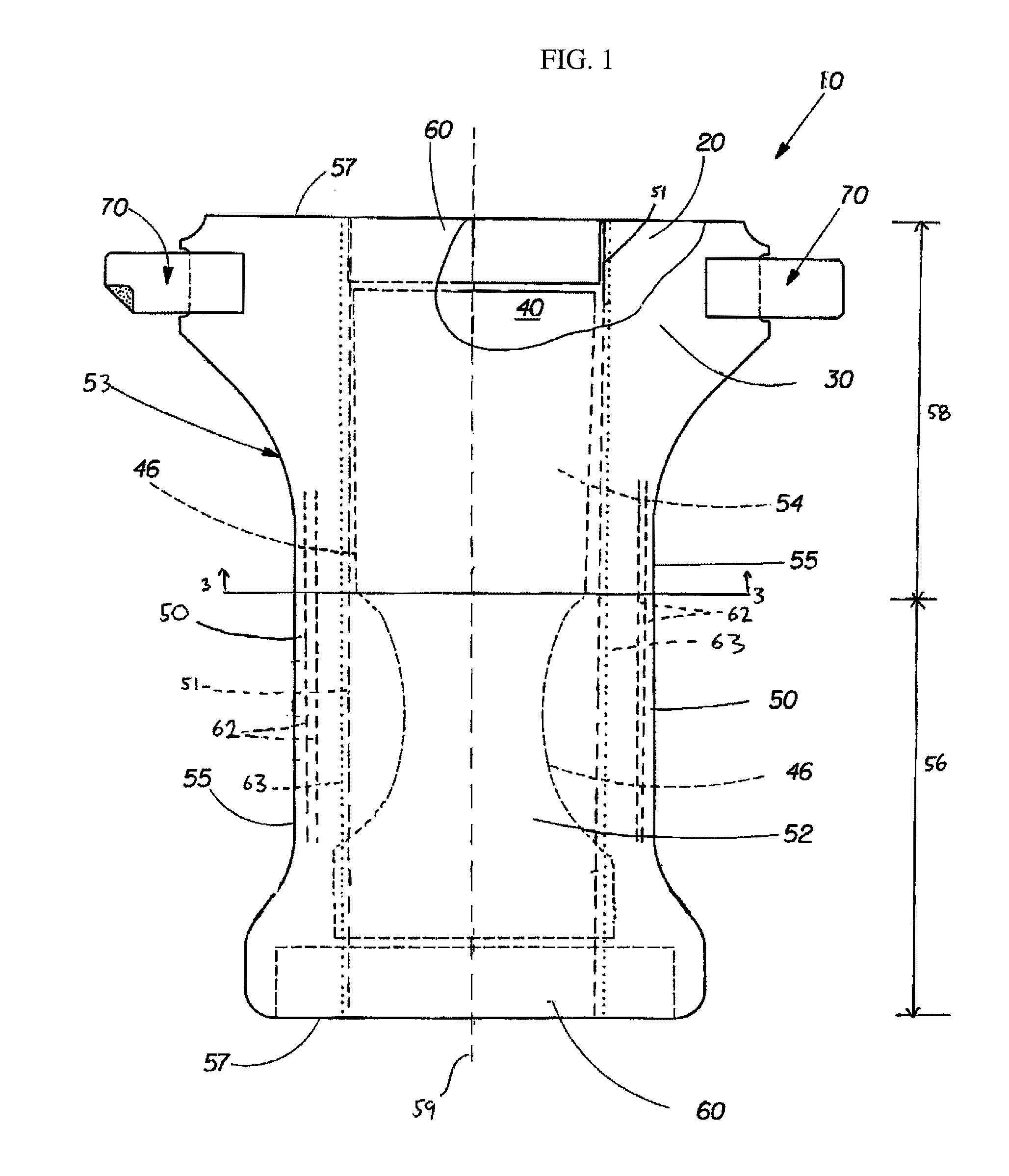 Hydrophobic surface coated material for use in absorbent articles