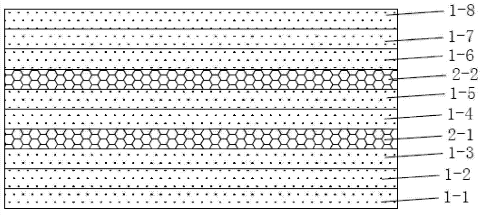 Ten-layer co-extrusion packaging film and production method thereof