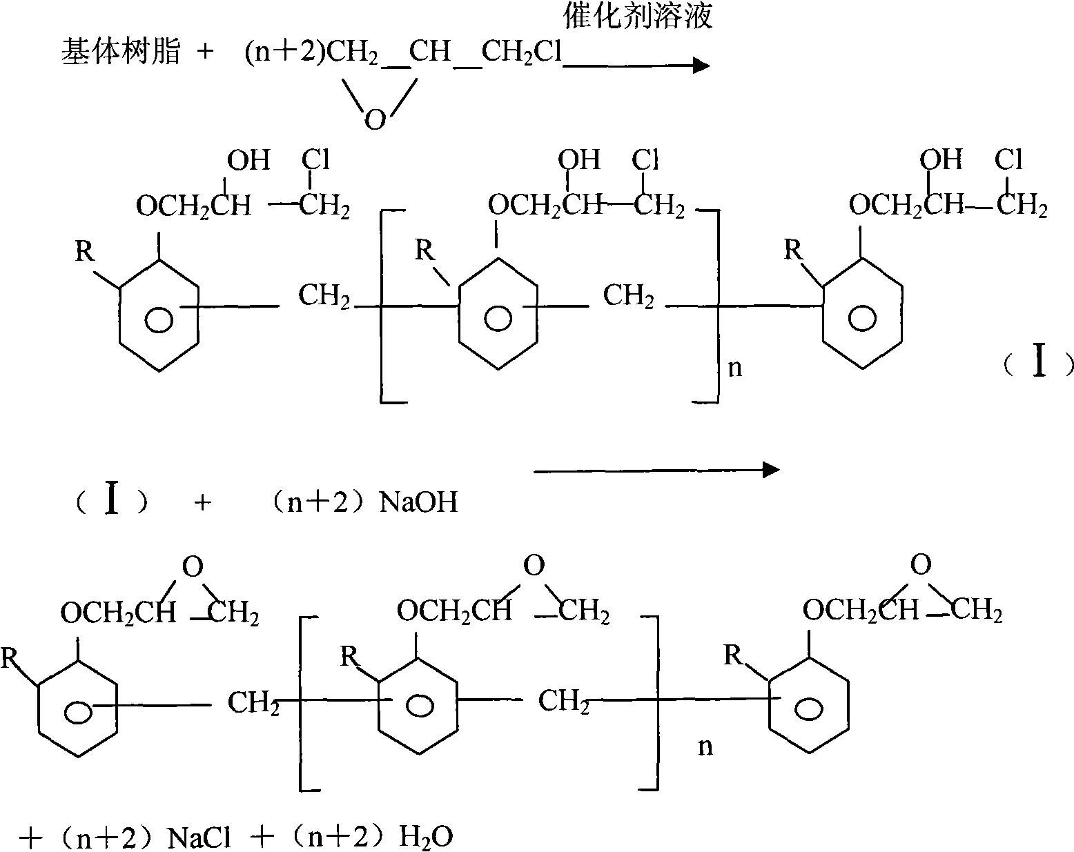Method for preparing epoxy resins of phenol formaldehyde type