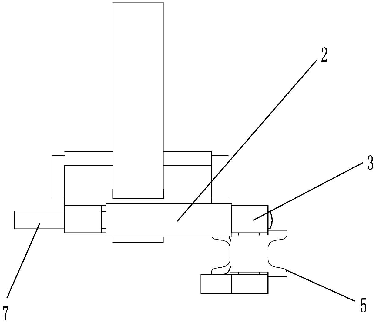 Anti-falling guide rail inspection device for electric power operation and maintenance