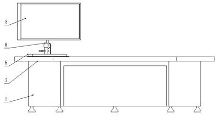 Multifunctional editing table for movie and television media