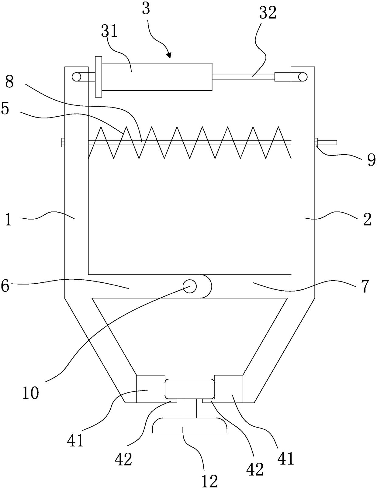 Pneumatic wind-proof rail clamping device