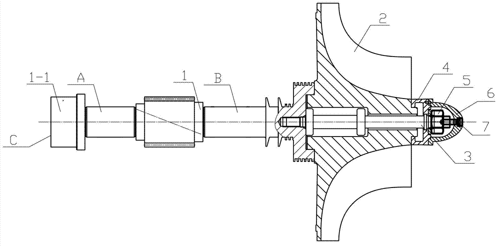 High-speed rotor structure of centrifugal blower