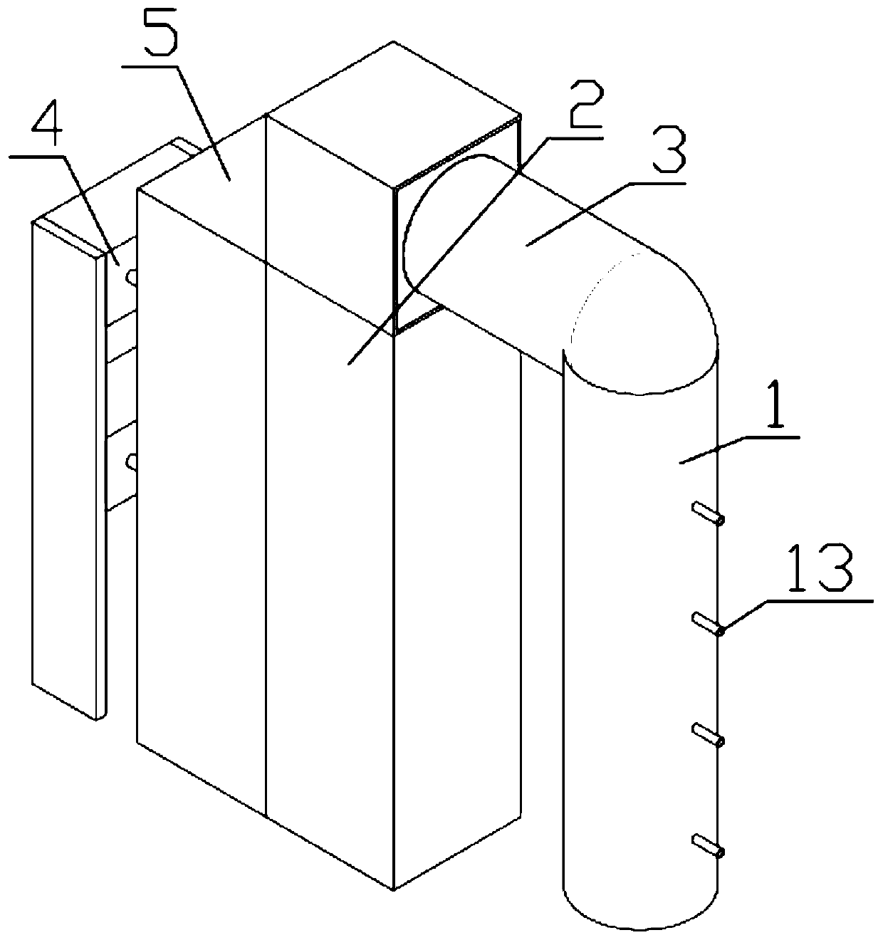 Quicklime water mist dust removal device