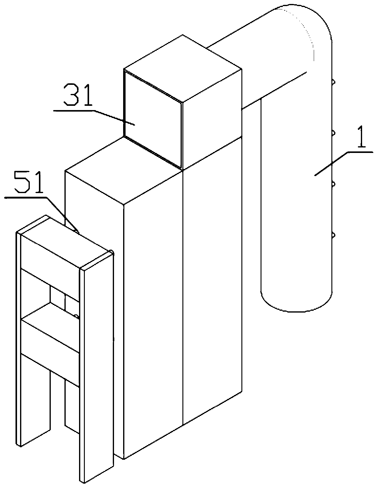 Quicklime water mist dust removal device