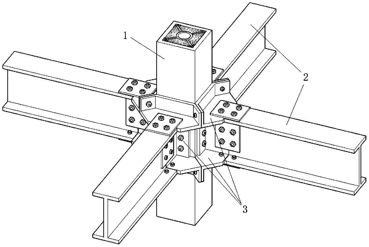 Ring plate splicing hollow sandwich steel pipe concrete composite joint and its installation method