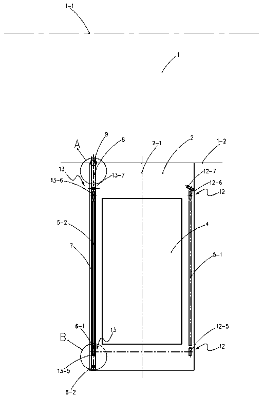 Parking equipment frame two-side driving mechanism