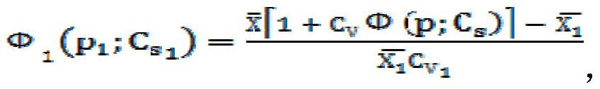 Calculation method for calculating staged design flood based on staged design storm