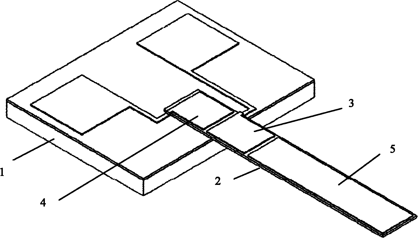 Cantilever trace detection sensor and preparation method thereof