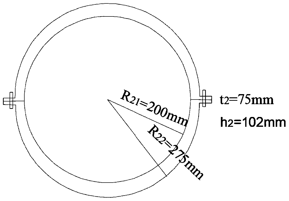 Chemically optimized fiber concrete ring type constrained cracking device