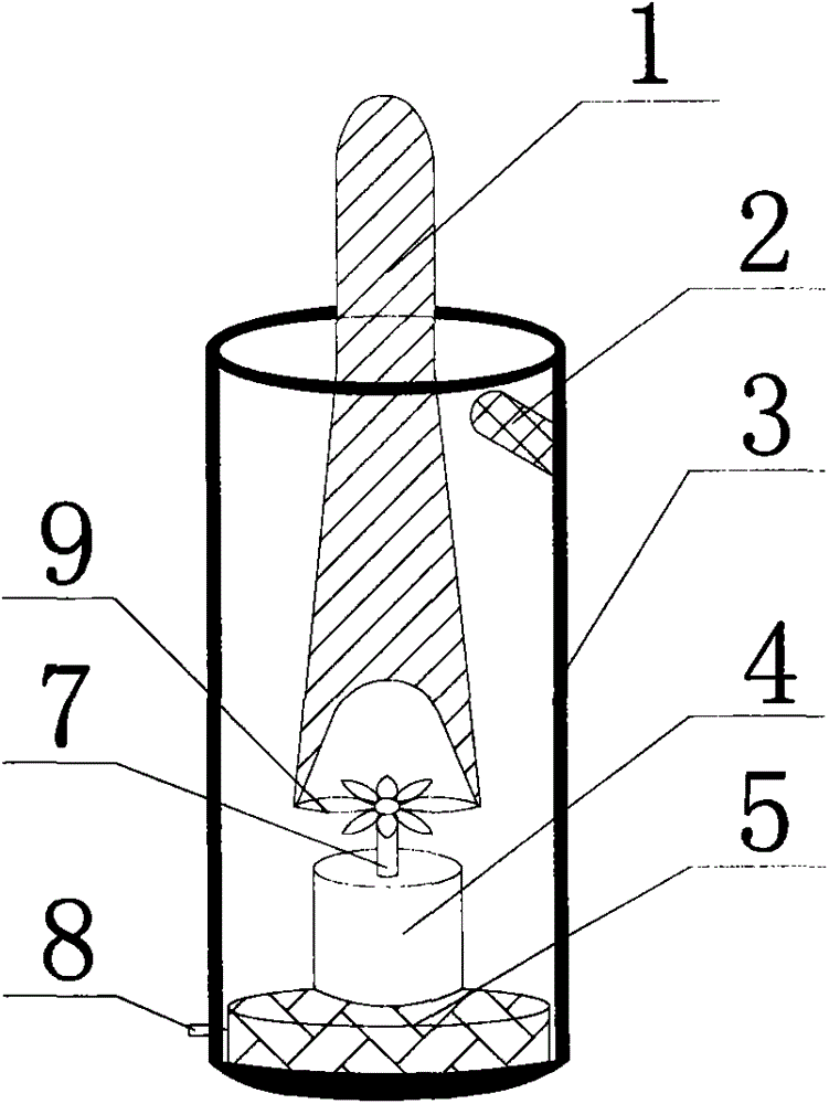 A movement structure of an imitation fire electronic candle