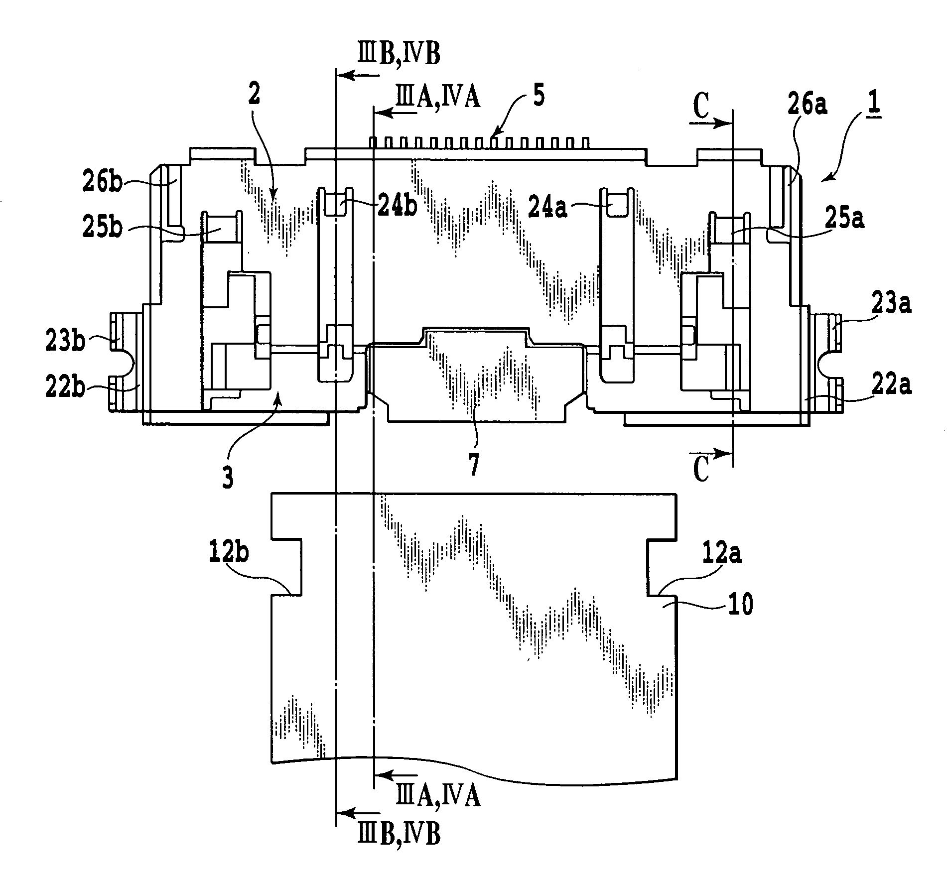 Connector for flexible printed circuit board
