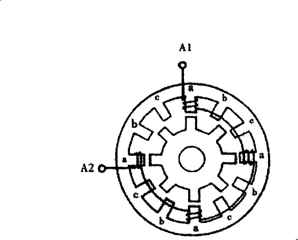 Switch reluctance machine rotor angular position and rotation speed detection device and method