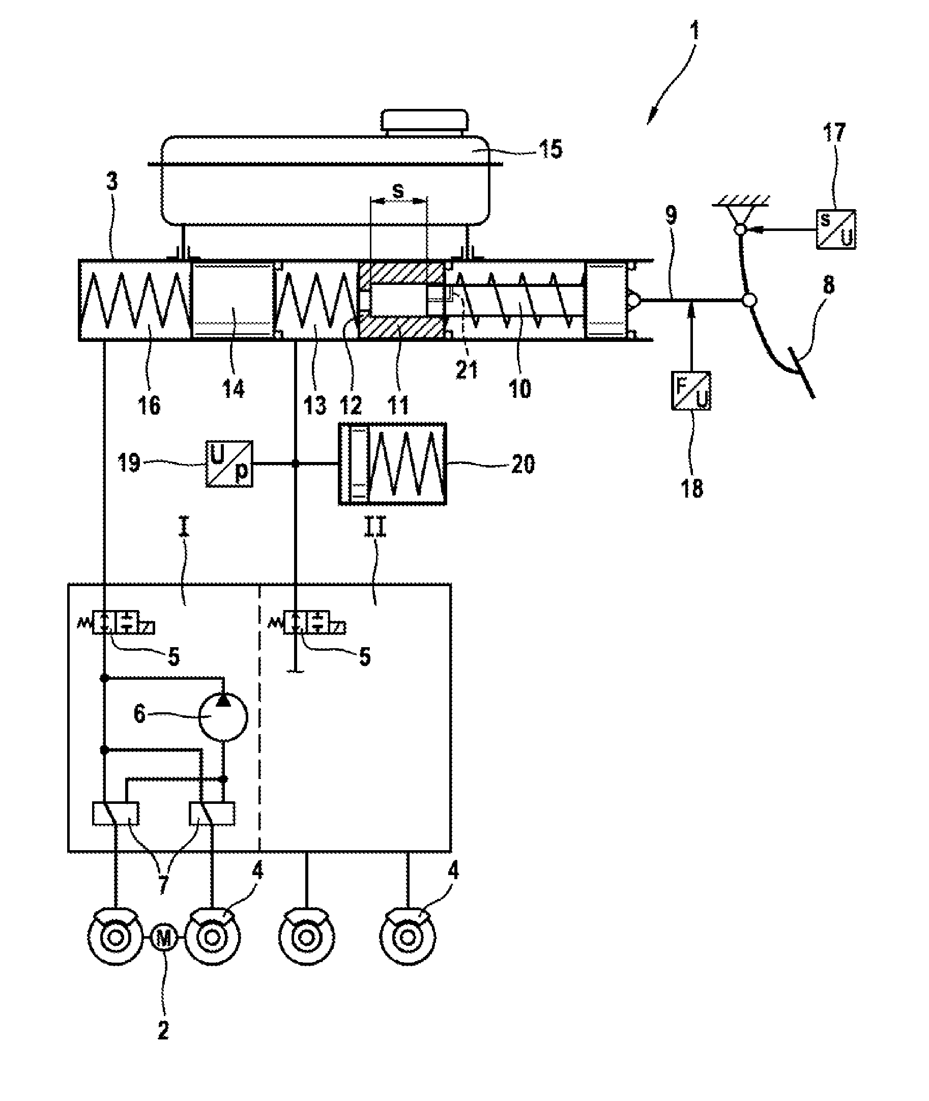 Main Brake Cylinder for a Hydraulic Vehicle Brake System and Method for Operating Same