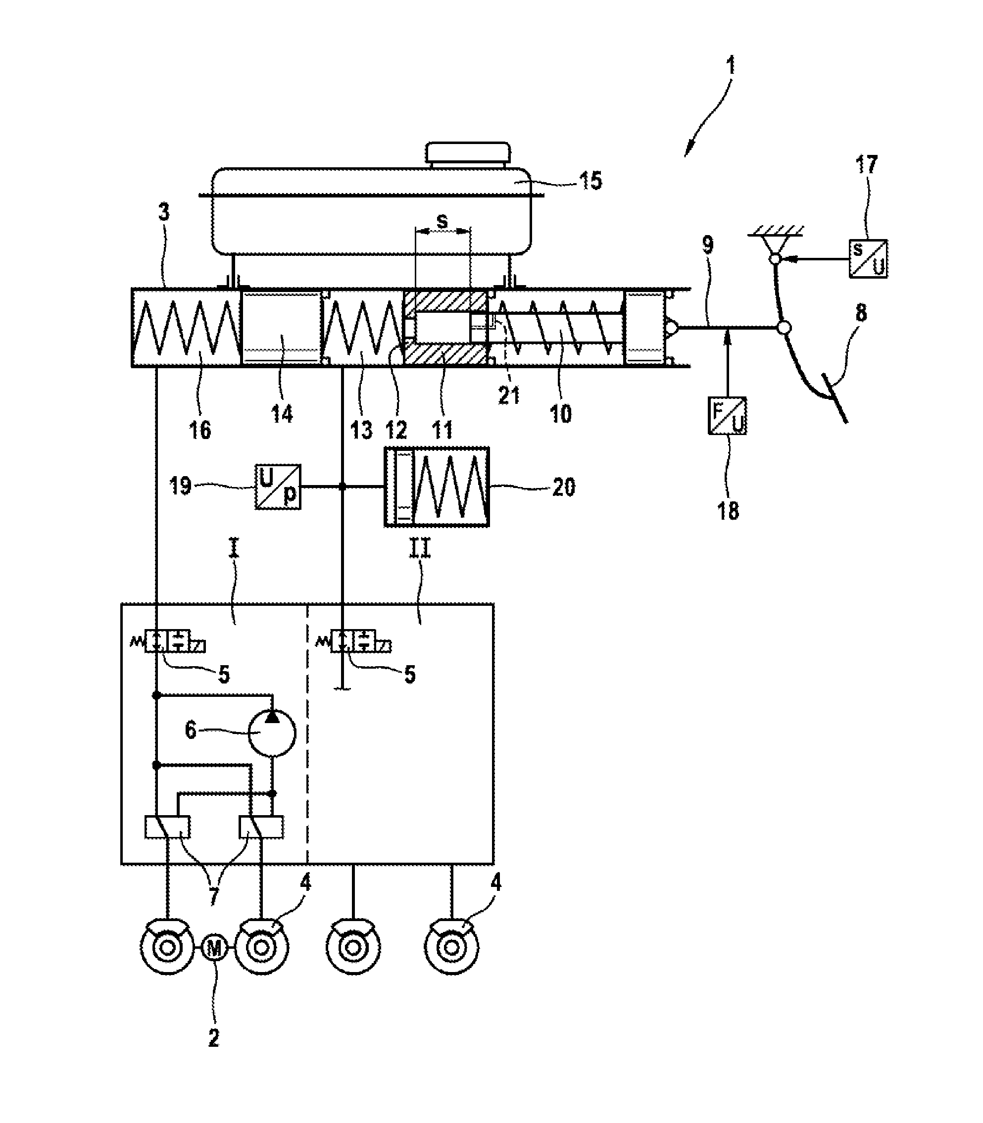 Main Brake Cylinder for a Hydraulic Vehicle Brake System and Method for Operating Same