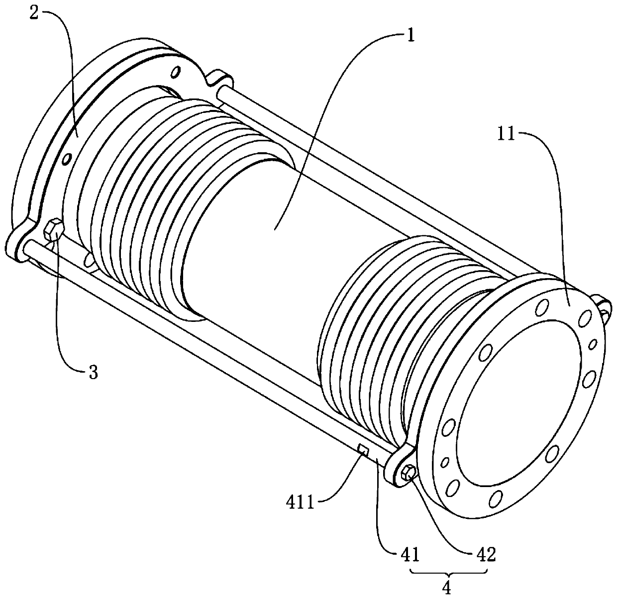 Corrugated pipe mounting device