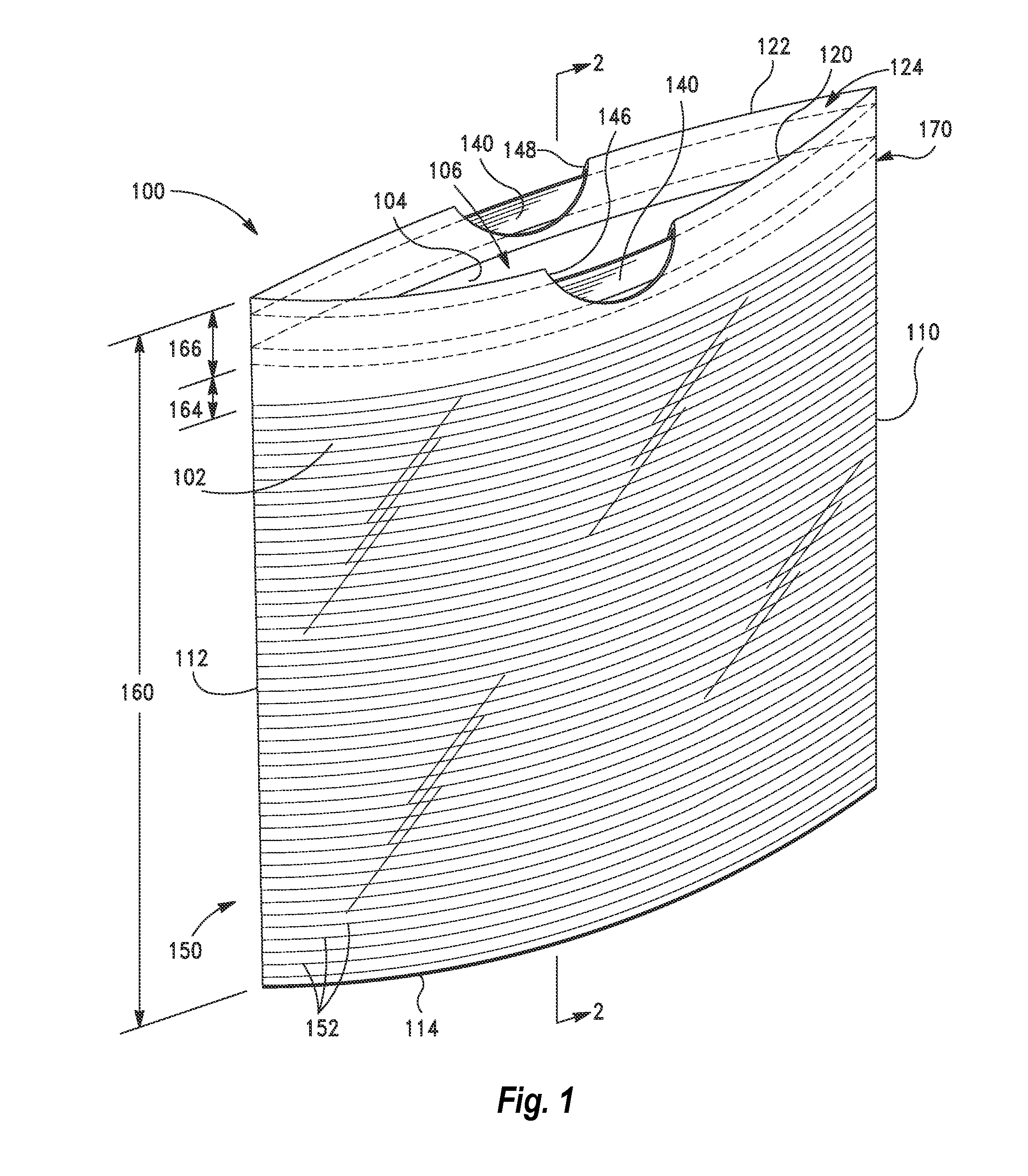 Non-Continuously Laminated Multi-Layered Bags With Ribbed Patterns And Methods of Forming The Same