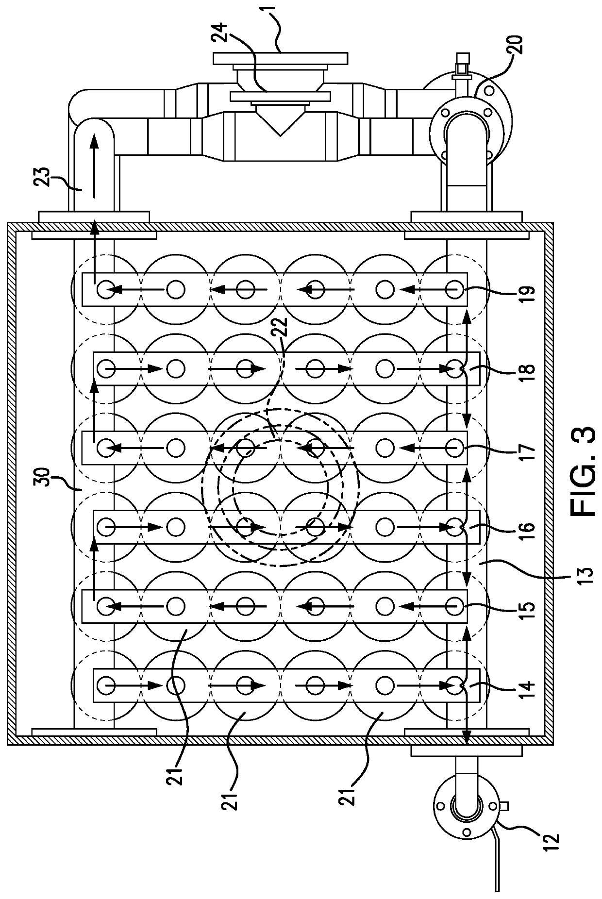 Compact membrane module system for gas separation