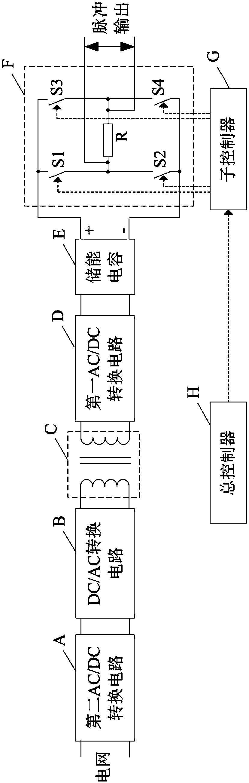 High-voltage pulse generator and communication method thereof