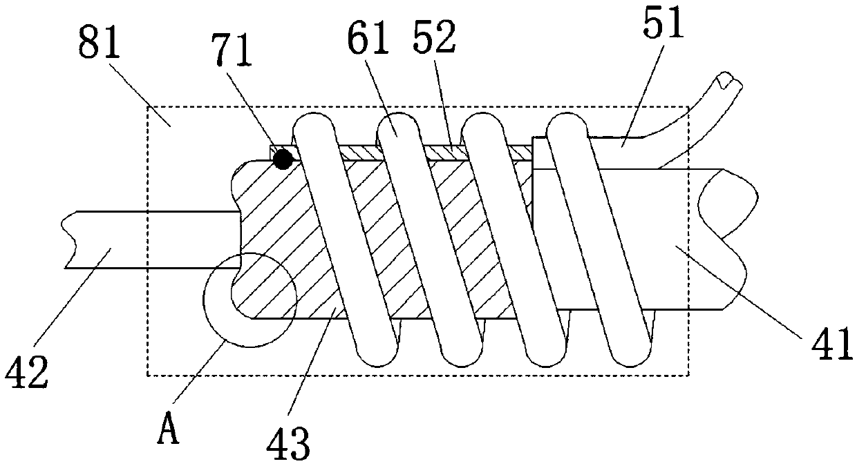 Wire shielding overlap structure