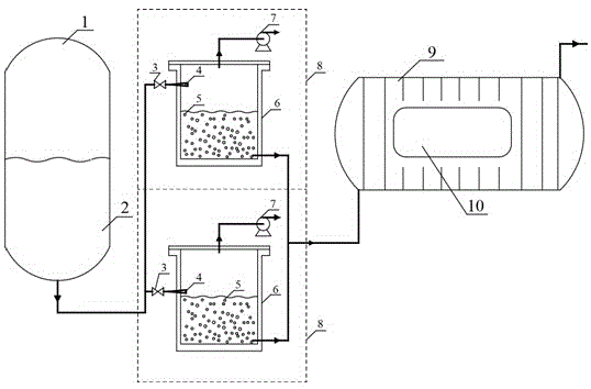 Nitrogen slurry preparation device and method combined with throttle valve and expander